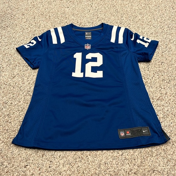 Nike Indianapolis Colts Women's Jersey Andrew Luck NFL Sz M Blue - Picture 1 of 6